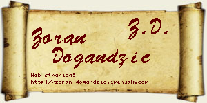 Zoran Dogandžić vizit kartica
